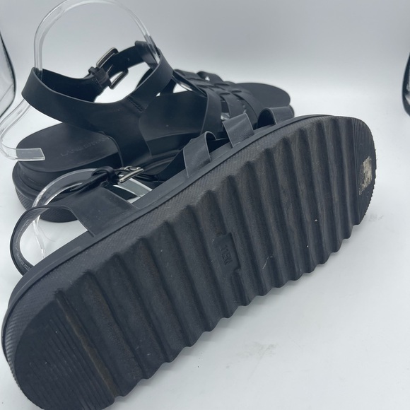 Lane Bryant Dream Cloud Gladiator Sandals Size 11.5 Wide black 90’s Chunky Y2K - Picture 2 of 6